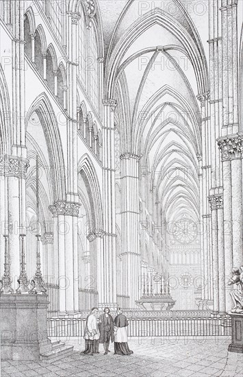 interior of the cathedral of Reims