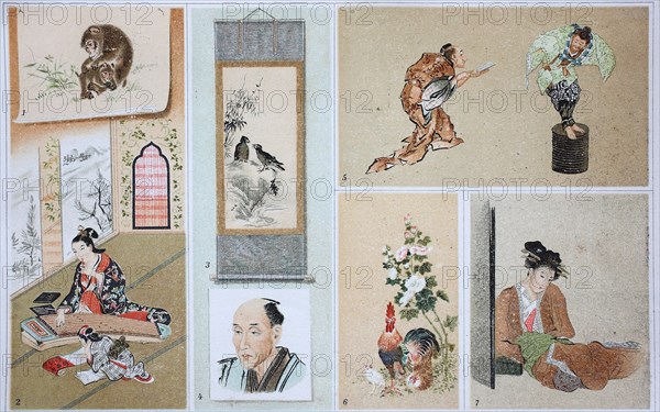 Various illustration of art from Japan