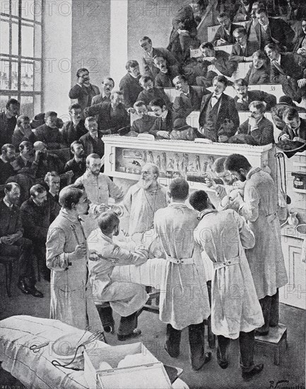 lecture hall for instruction at the hospital of Vienna