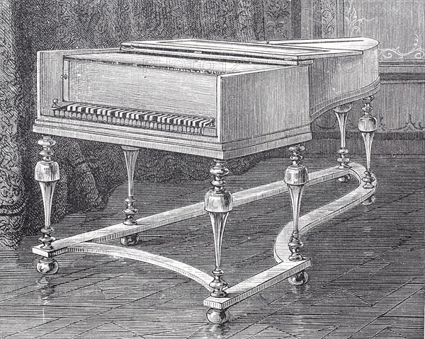 a piano made by the company Silbermann