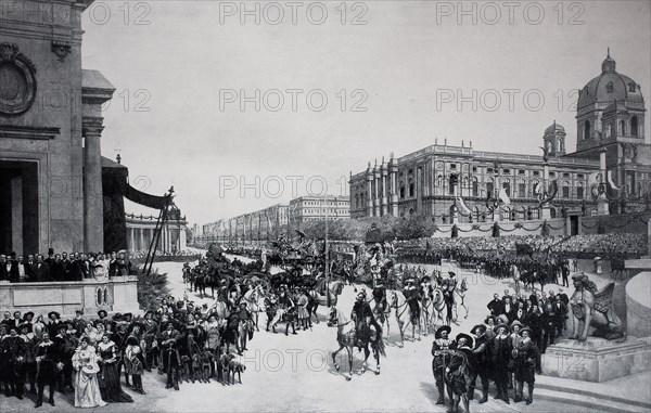 pageant to the silver wedding of the austrian imperial couple on 24 april 1879