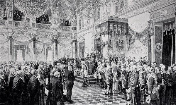 the first opening of the german reichstag by kaiser wilhelm II.