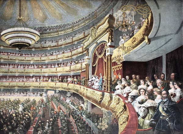 Performance at the Imperial Great Theater in Moscow