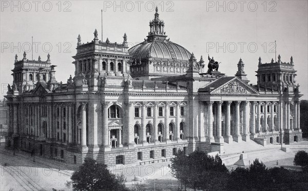 german Reichstag building at Berlin