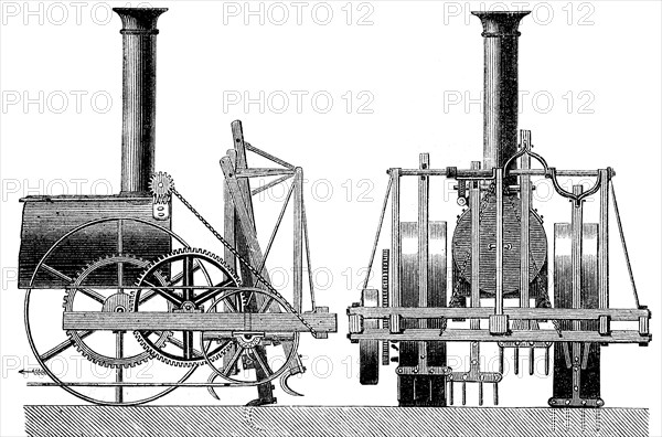 Steam-powered Cultivator