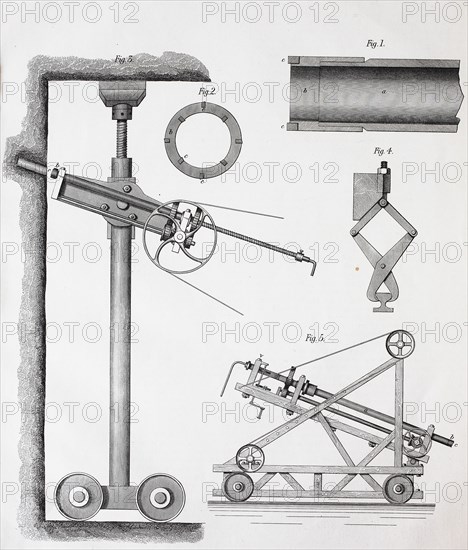 a drilling machine for stone  /  eine Bohrmaschine für Stein