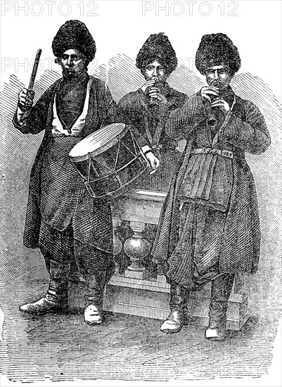Persische Musikanten in Kontantinopel