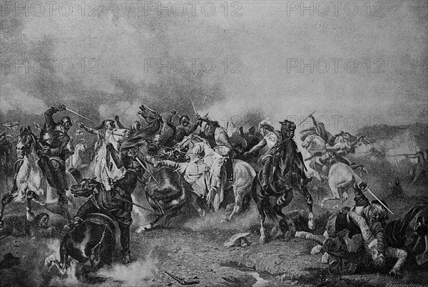 Gustav Adolf's death at the Battle of Lützen