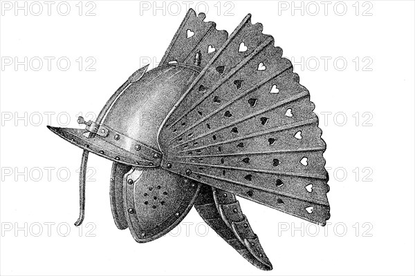 iron winged helmet of the Panzerreiter by Johann Sobiesky