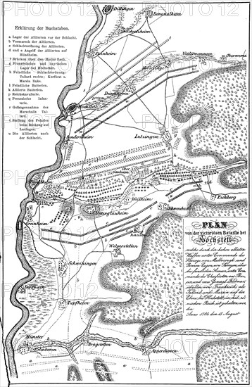 Plan for the Second Battle of Höchstädt