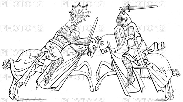 fight between knights in the 13th century