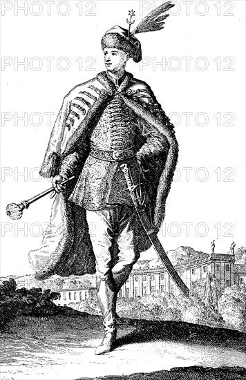 Hungarian nobleman from the year 1700