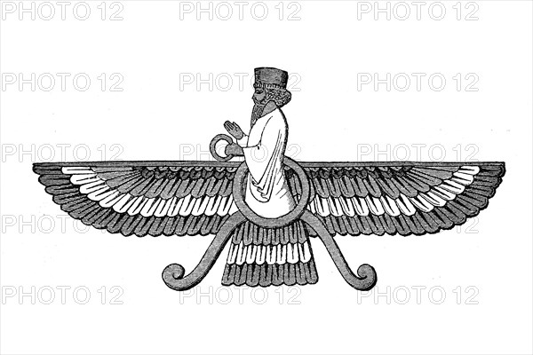 The highest Persian God Ahnramazda