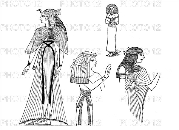 Female costumes in ancient Egypt