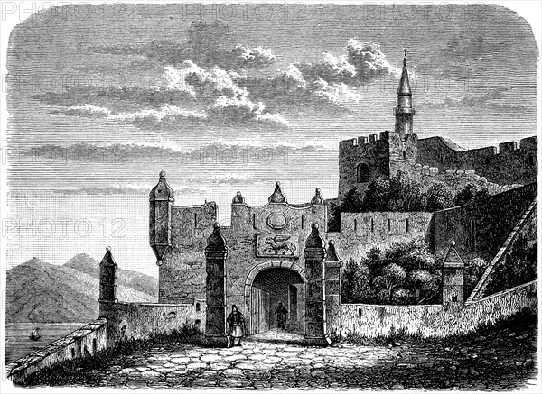 The Venetian gate of the fortress of Koron