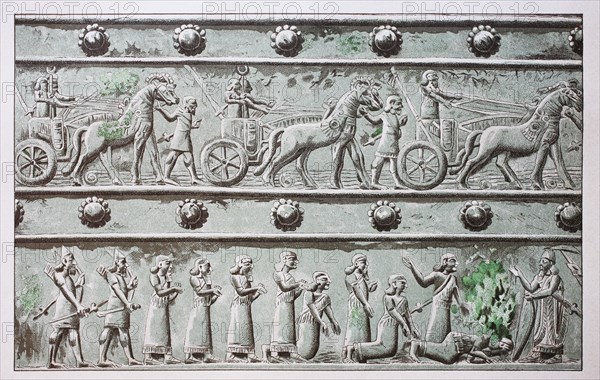 Relief on the bronze gate of Balawat