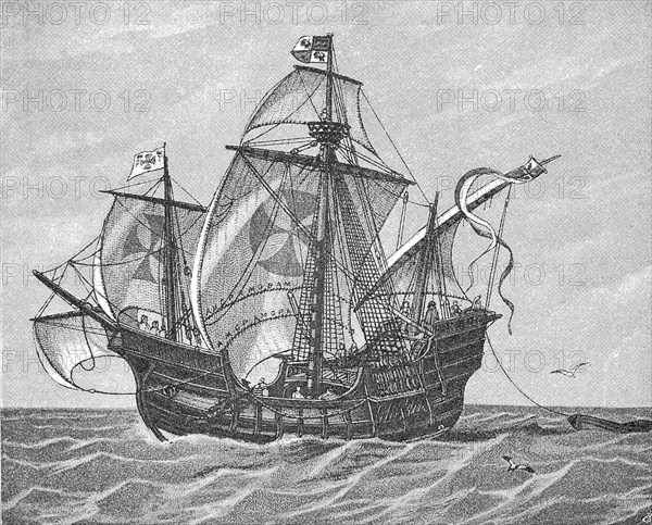 The caravel Santa Maria of Christopher Columbus  /  Die Karavelle Santa Maria des Christof Kolumbus