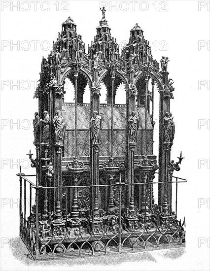 Tomb monument of Saint Sebaldus von Nürnberg in the Nuremberg church of the same name