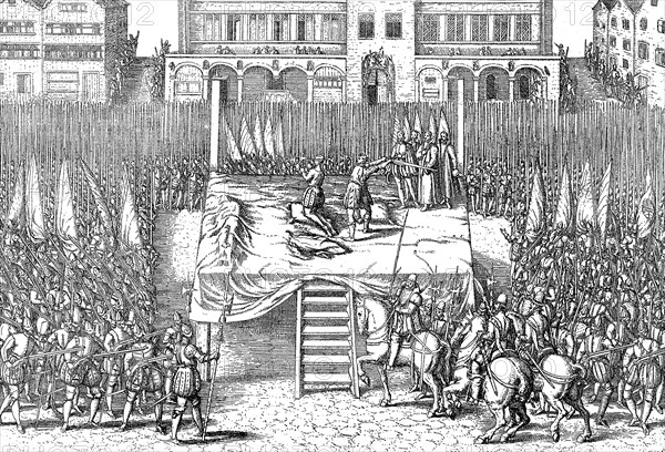 Execution of Counts Egmont and Hoorn in the Brussels market