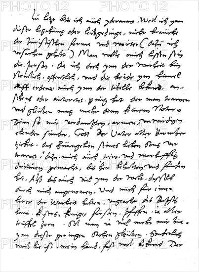 Part of the last will of Martin Luther  /  Teil des Testament von Martin Luther