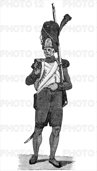 Grenadier of the old guard of Napoleon