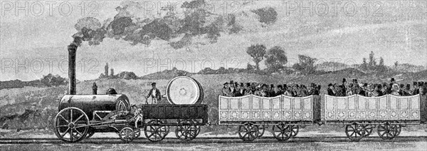 first passenger train on the Liverpool to Manchester route