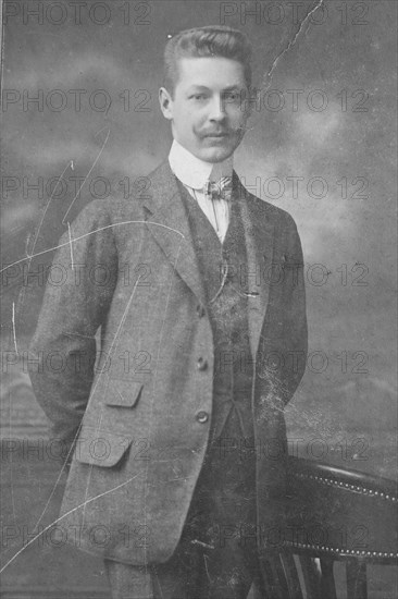 elegant man in the photo studio