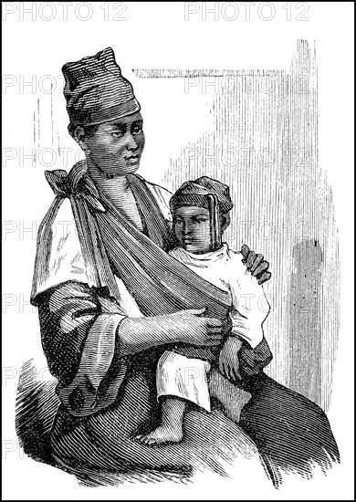 Woman with baby from Formosa