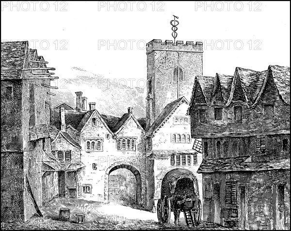 the north gate in old Oxford