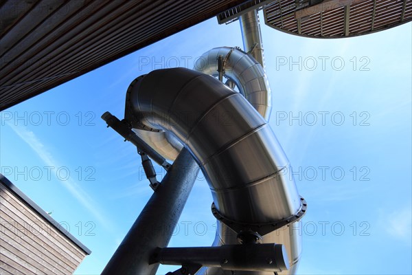 Slide at the observation tower Noah's sailing at the elbow