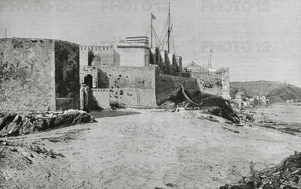 Maritime semaphore installed in the Guzman el Bueno Castle