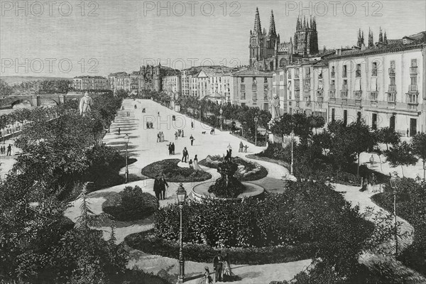 Paseo del Espolón avenue, Burgos