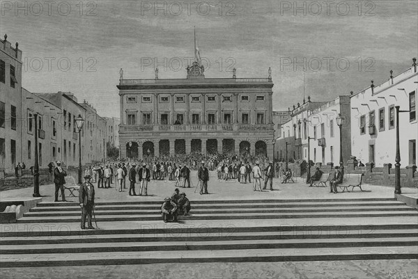 Spain, Town Hall, 19th century building located on Santa Ana Square