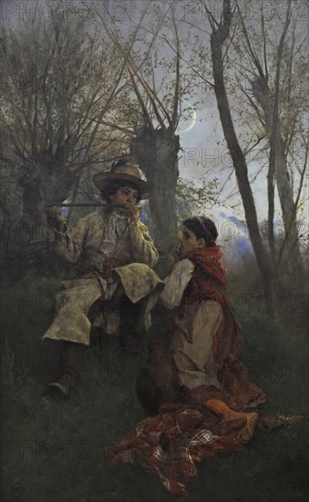 Witold Pruszkowski, Pastoral Scene, 1880