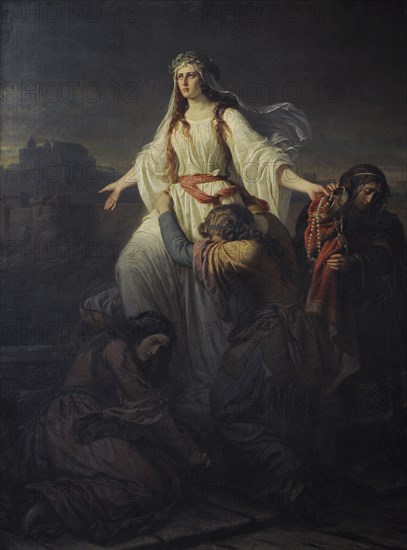 Maksymilian Piotrowski, Death of Princess Wanda, 1859