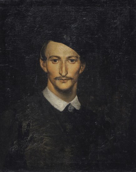 Artur Grottger, Self-Portrait in a Four-Cornered Hat called Konfederatka, 1865