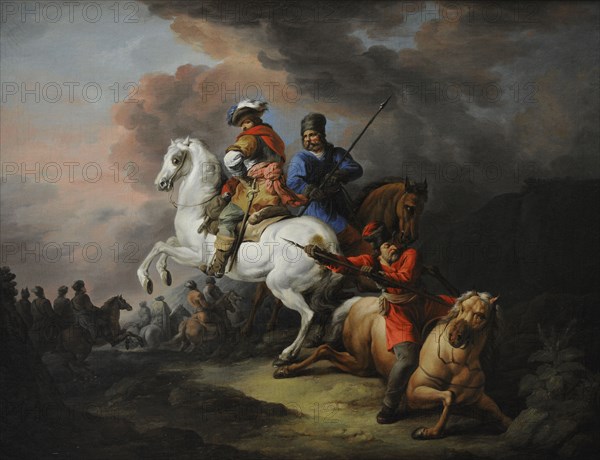 Jan Bogumil Plersch, Battle Scene, ca