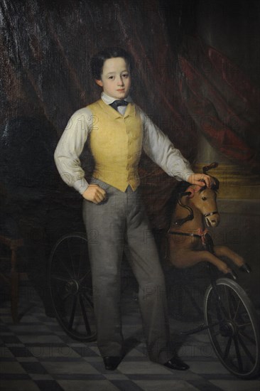 Alfredito Romea y Diez. Portrait by Antonio Maria Esquivel y Suarez de Urbina ,1845