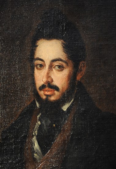 Mariano Jose de Larra, Portrait by Jose Gutierrez de la Vega