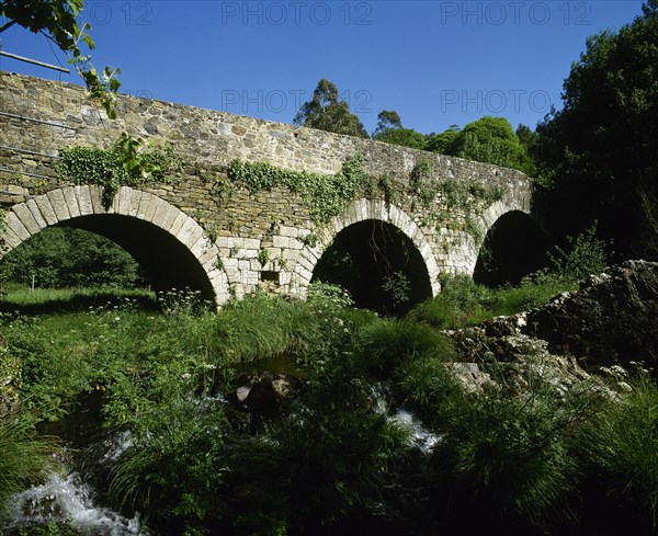 Bridge over the Furelos river, Spain, Furelos
