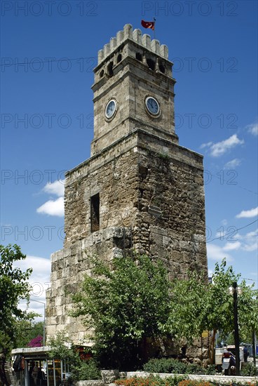 General view of the Clock Tower, Turkey, Antalya,