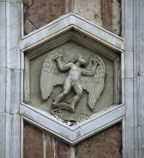 Copy after a relief by Andrea Pisano, Hexagonal panel with depiction of Daedalus,