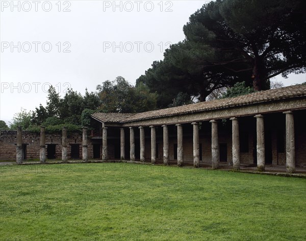 Quadriporticus of the Theatres or Gladiators Barracks, Pompeii,