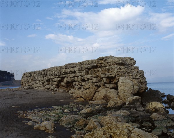 Empuries, Girona province, Catalonia, Spain, , Hellenistic pier,