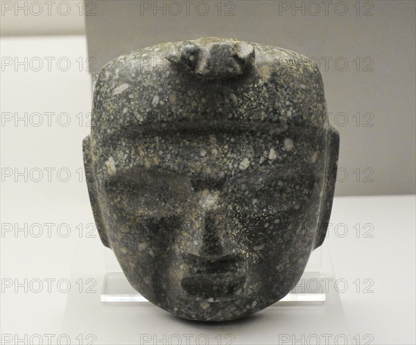 Mask depicting a human face