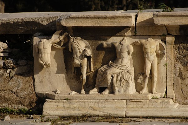 Stage relief from the Theatre of Dionysus, Greece, Athens,