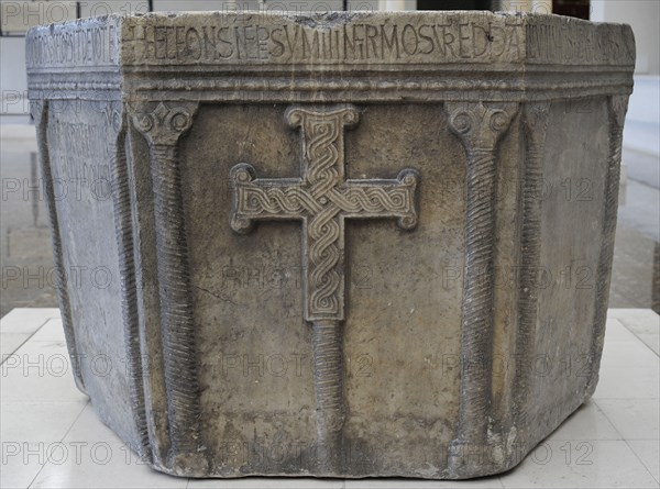 Baptismal font from the time of the Croatian duke Viseslav ,