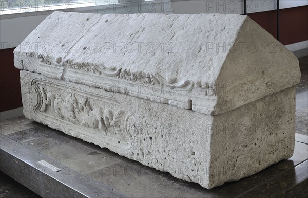 Roman sarcophagus from Biskupija, near Knin, reused in 9th century