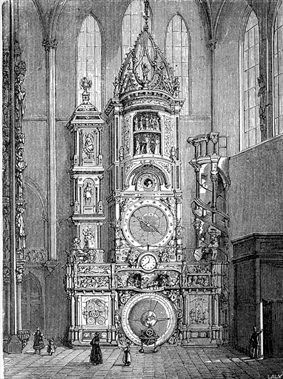 The astronomical clock in the cathedral of Strasbourg