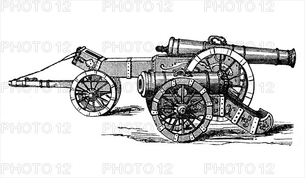 Cannon and howitzer from the 17th century / Kanone und Haubitze aus dem 17